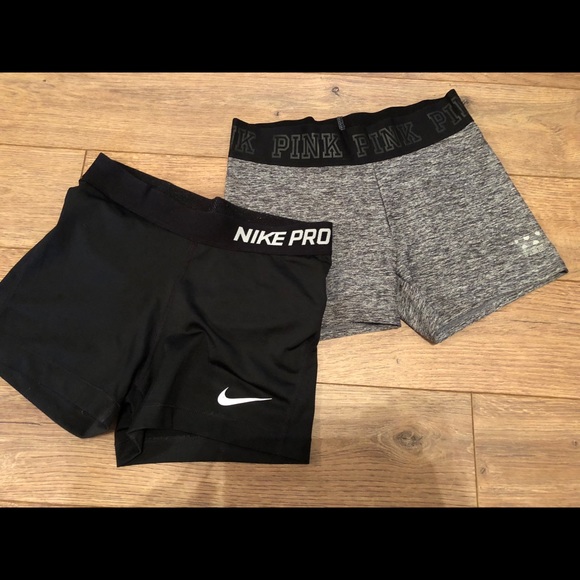 Nike Pants - Grey and black spandex shorts bundle!